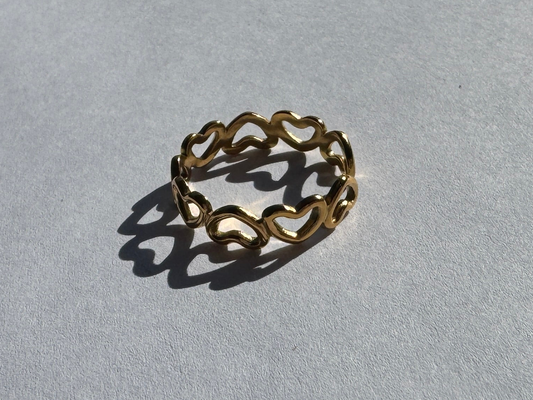 Adjustable Heart Ring