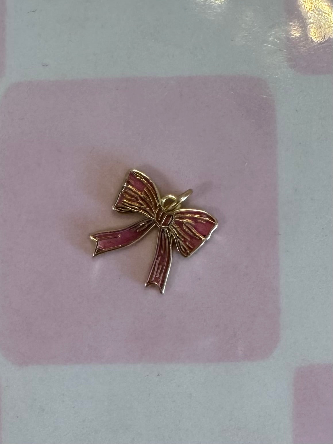 Pink Bow Charm