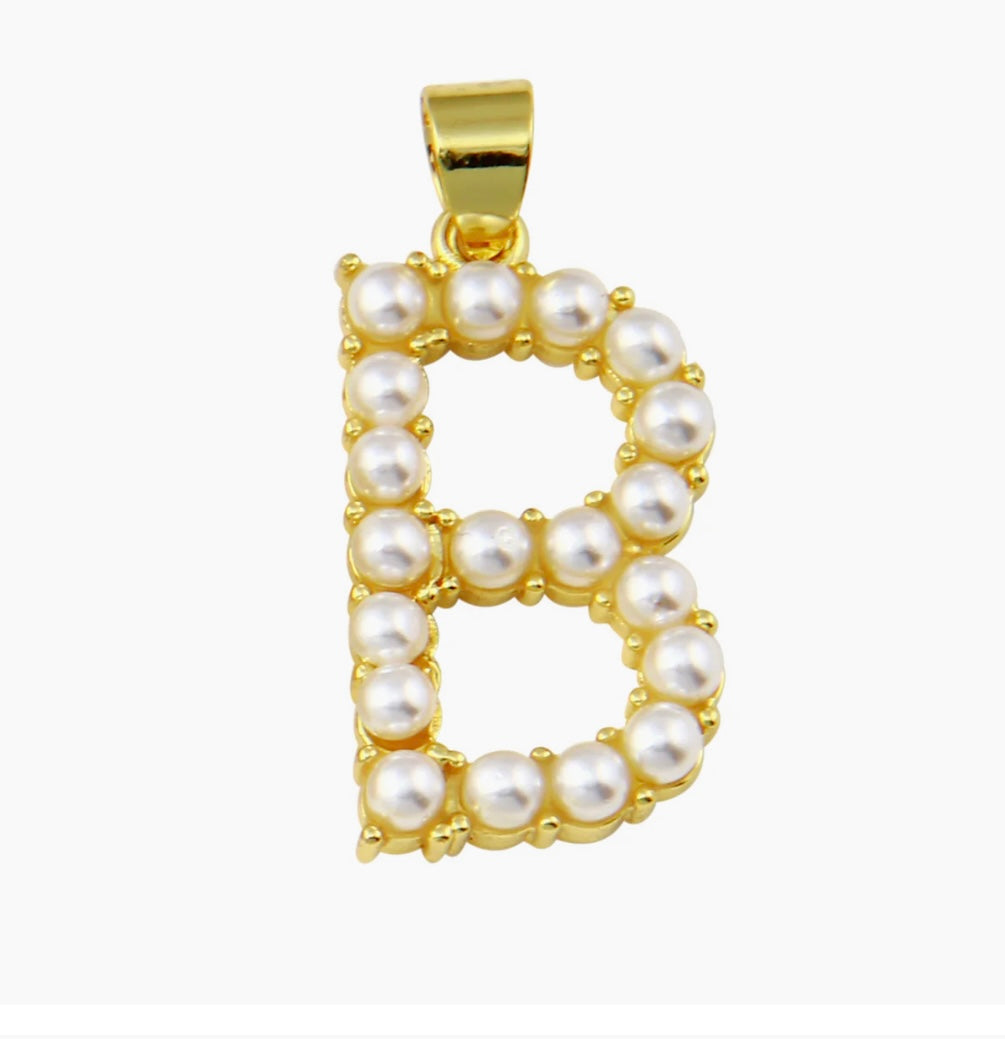 Large Pearl Initials