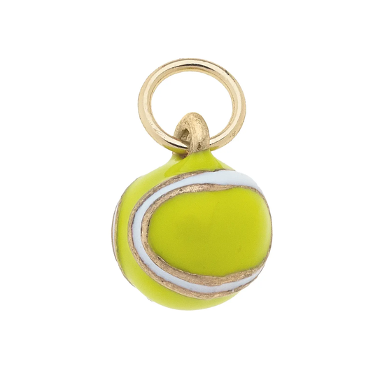 Tennis Ball Charm in Neon Yellow