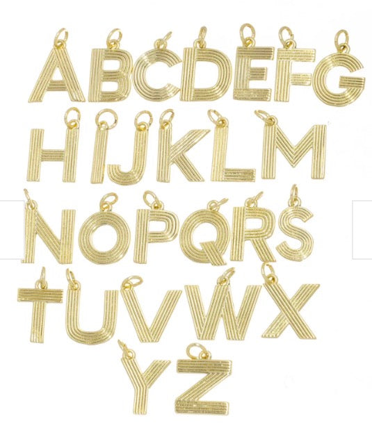 Gold Fluted Letters