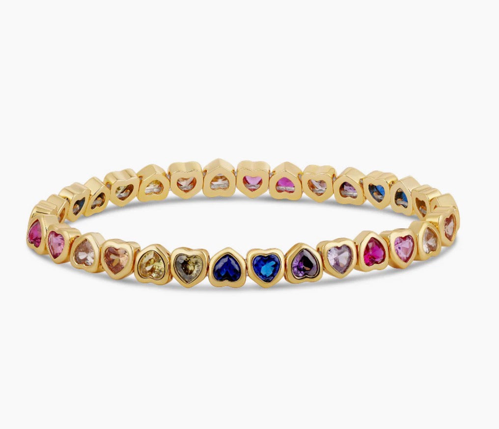 Large Heart Stretch Bracelets