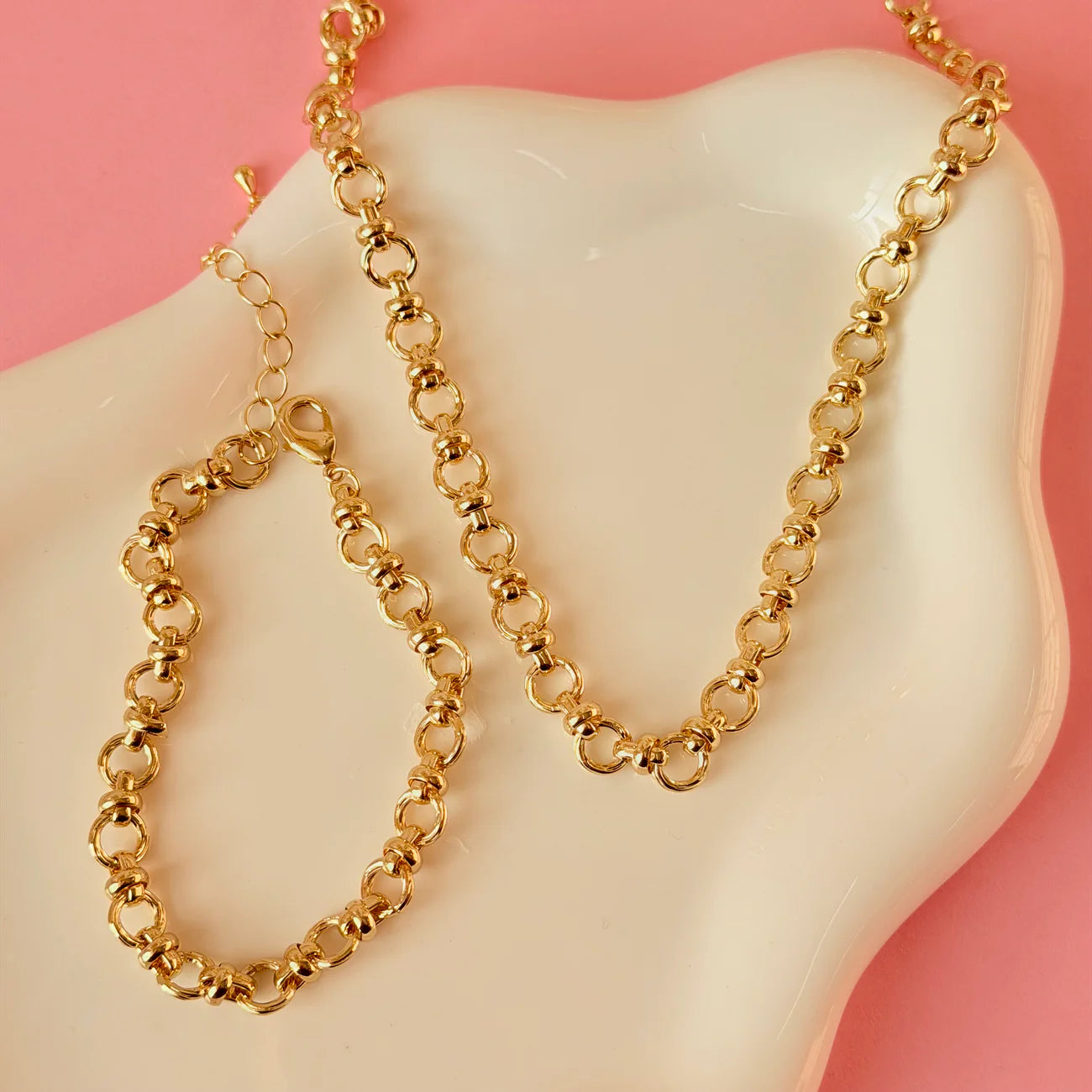 Golden Rings Necklace
