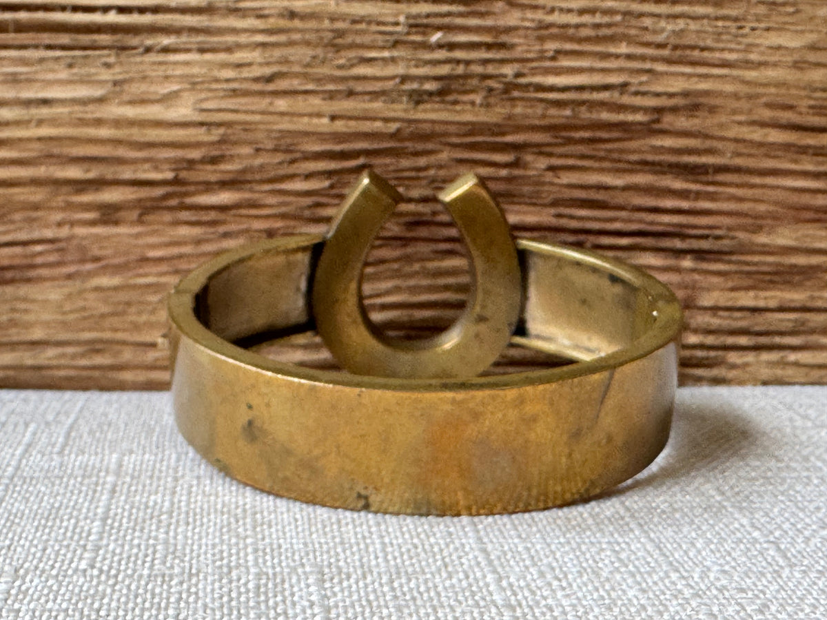 Vintage Horse Shoe Bangle Bracelet