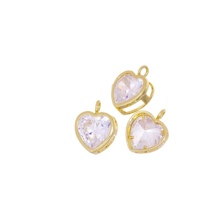 Crystal Heart Charm
