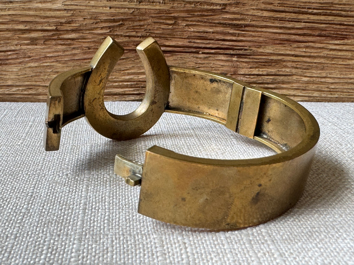 Vintage Horse Shoe Bangle Bracelet