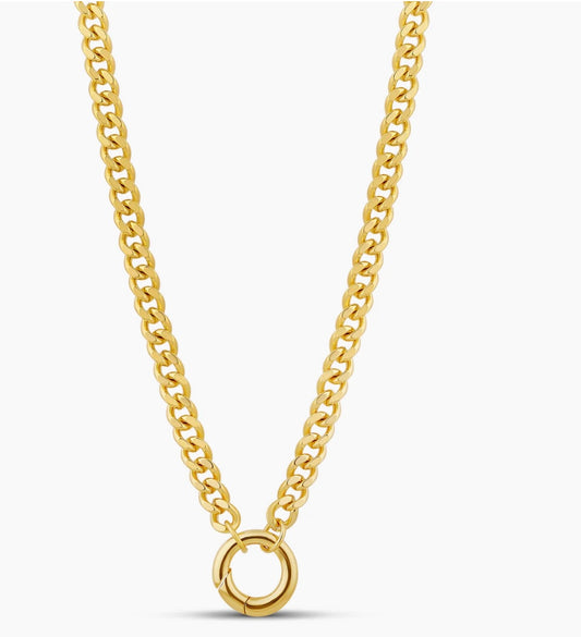 Cuban Link Chain with Push Clasp