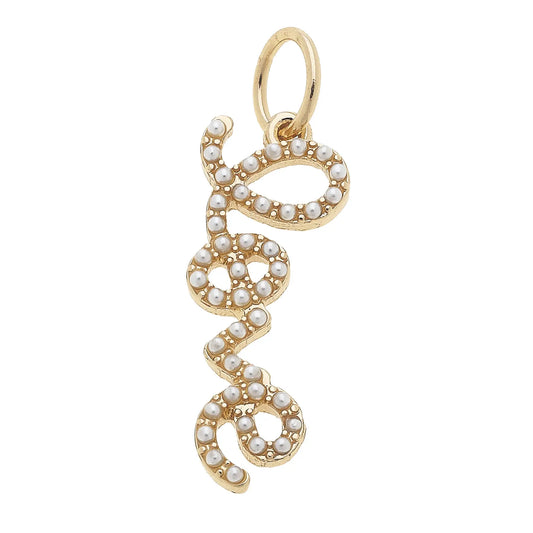Pearl Studded Love Charm