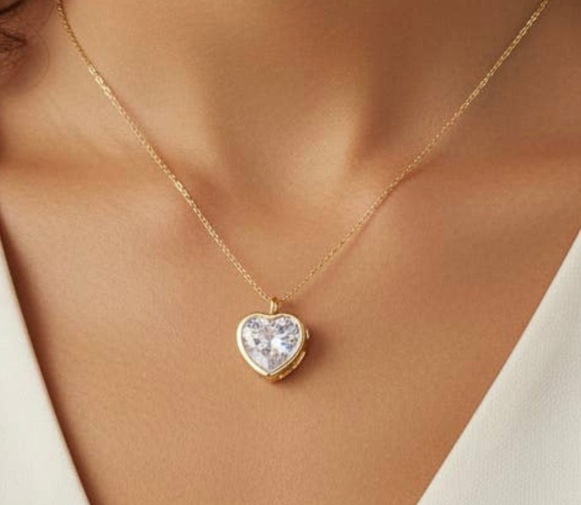 Crystal Heart Charm