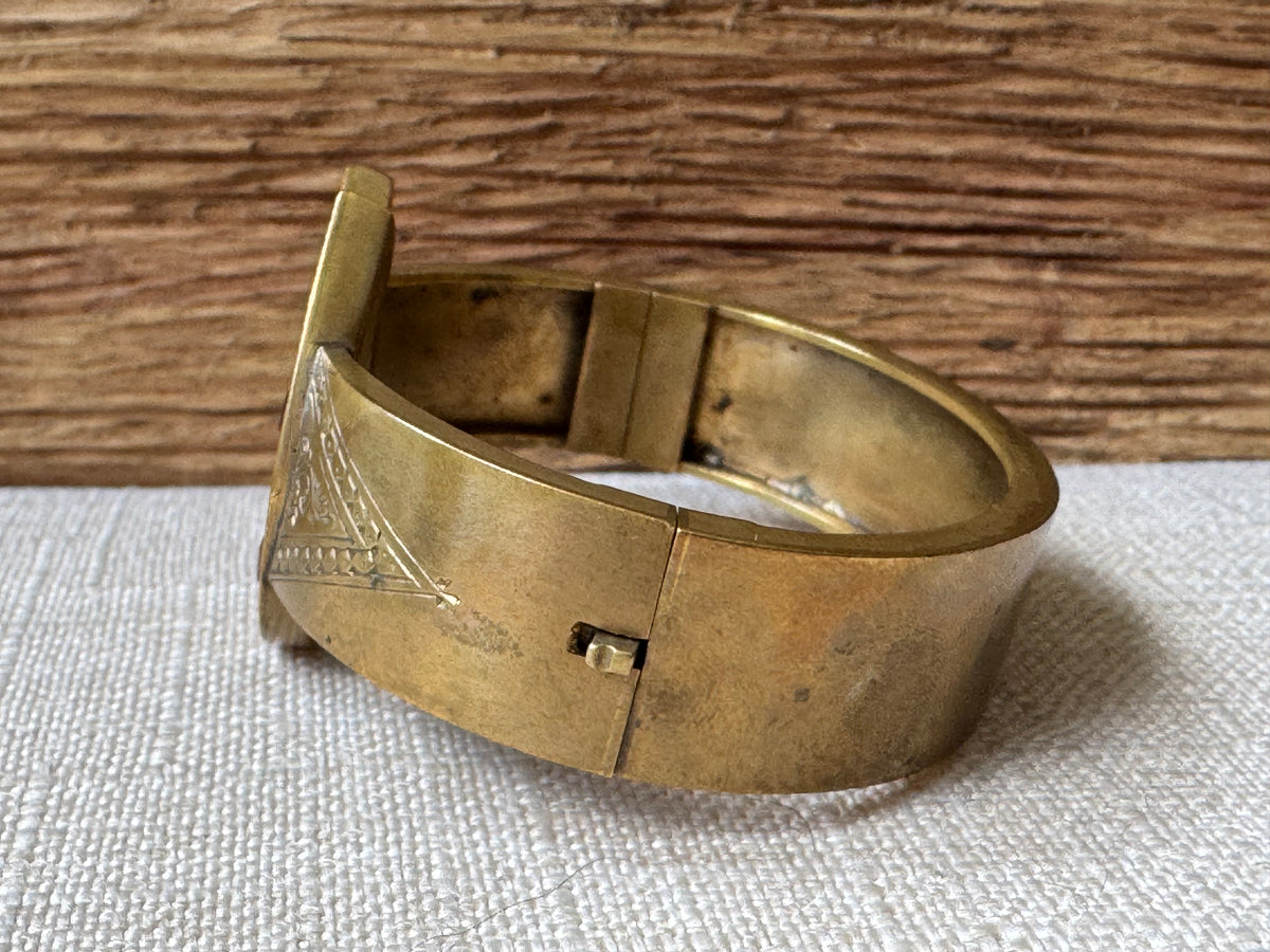Vintage Horse Shoe Bangle Bracelet