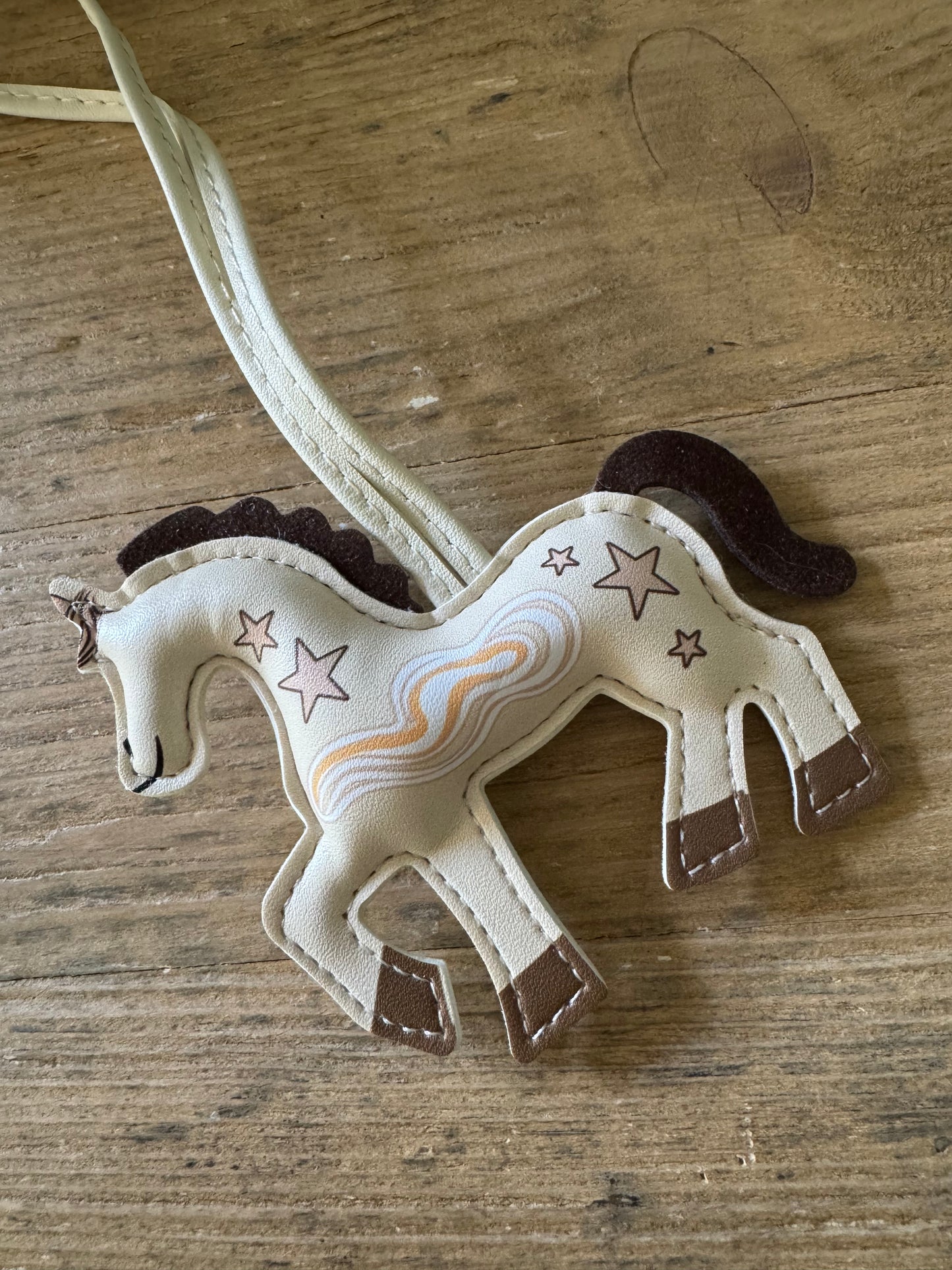 Magical Unicorn Leather Bag Charm