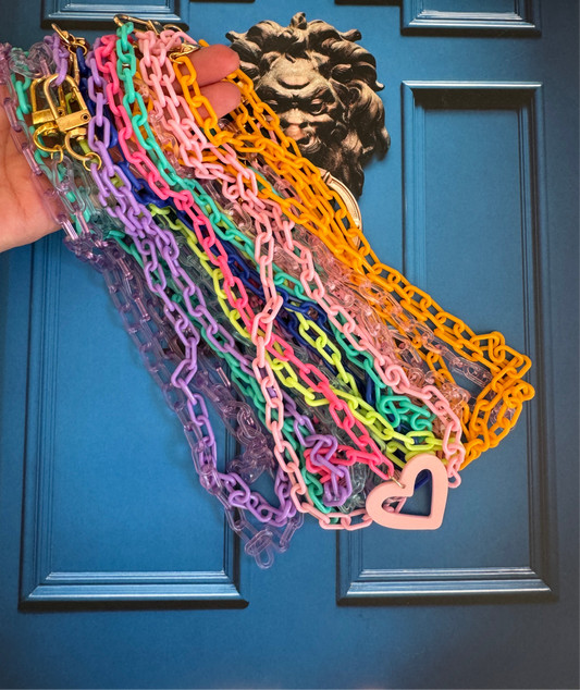 Acrylic Paper Clip Necklace