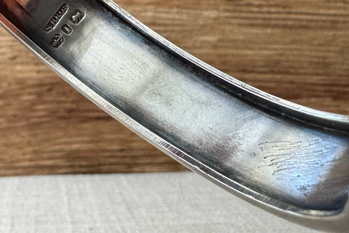 Vintage Sterling Silver 1890’s Horseshoe Bangle Bracelet