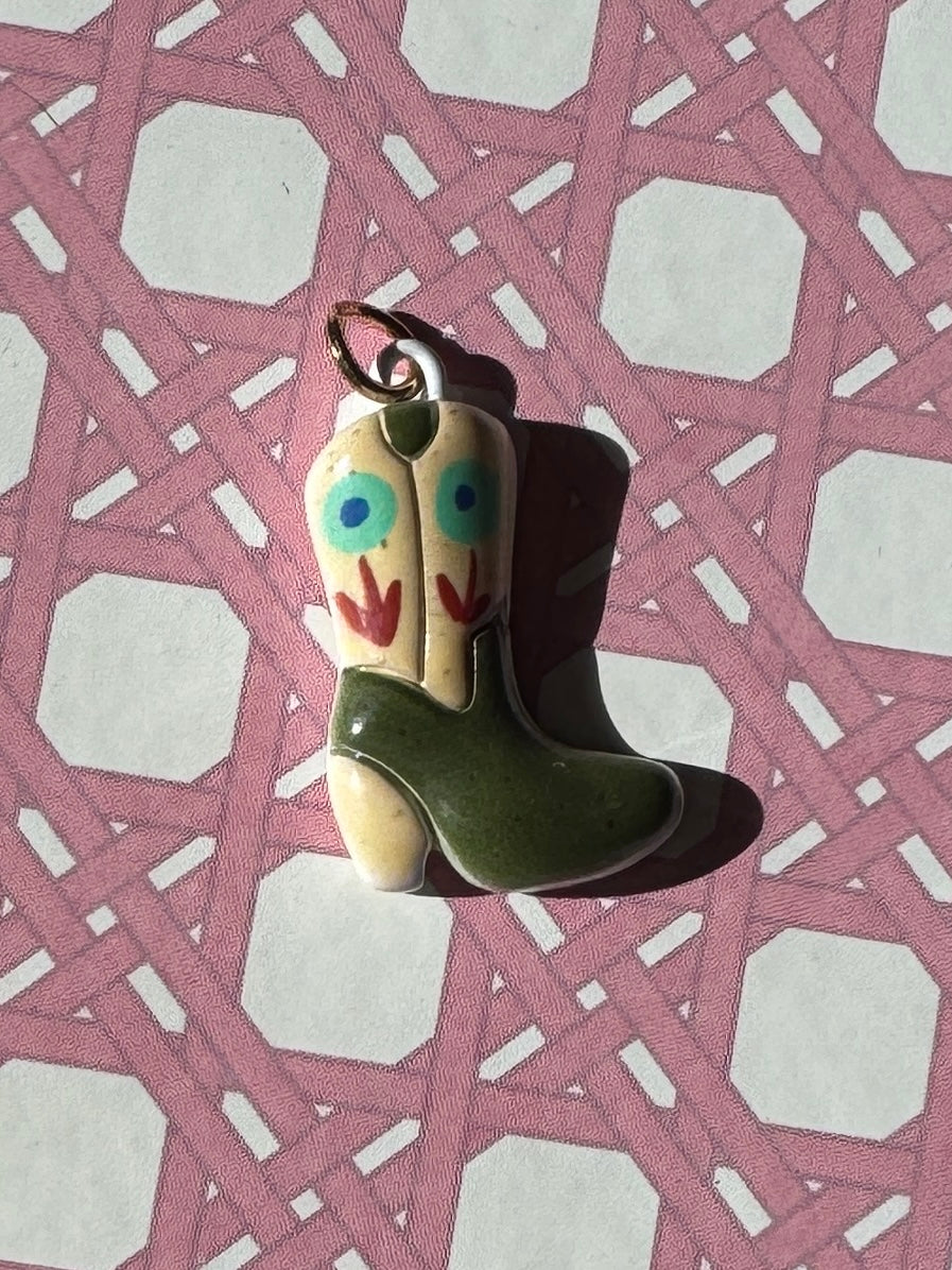 Hand Painted Cowboy Boot