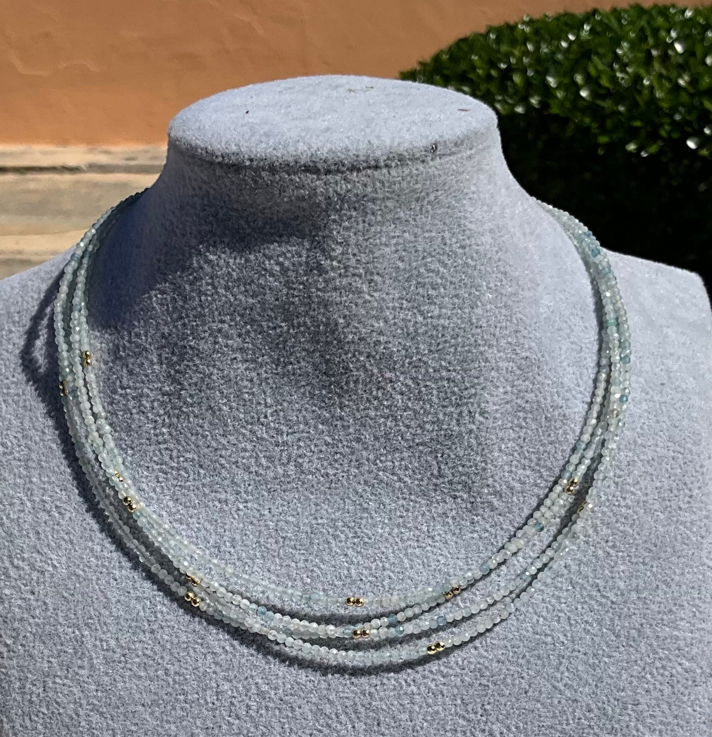 Petite Gemstone and Gold Necklace