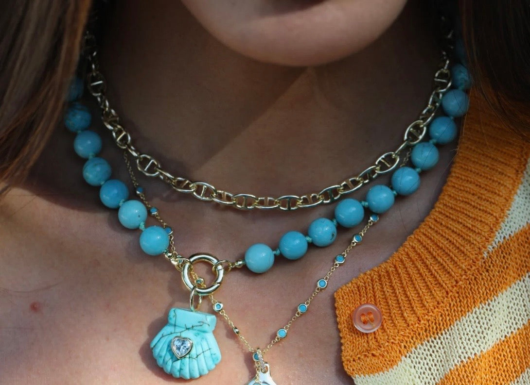 Carved Gemstone Shell