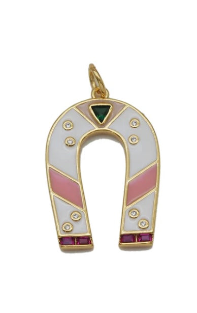 Large Enamel Horseshoe