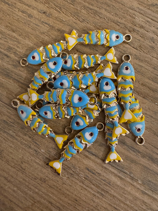 Enamel Fish Charm
