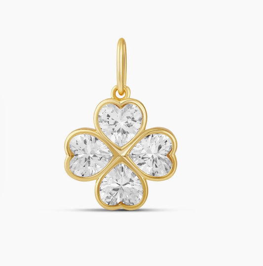 Clover Heart Charm
