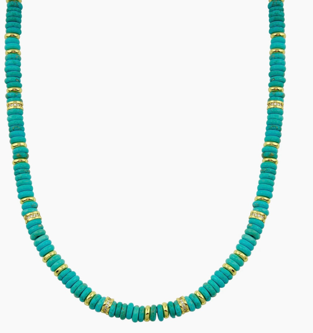 Rondelle Gemstone Necklace