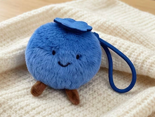 Stuffed Blueberry KeyChain/BagCharm