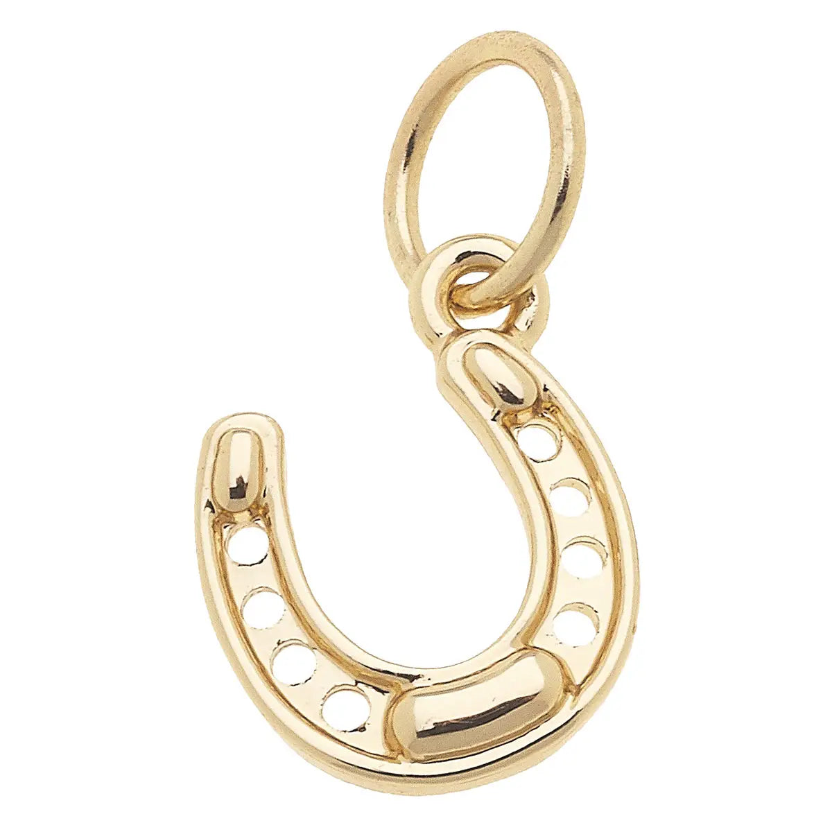 Gold Horseshoe Charm