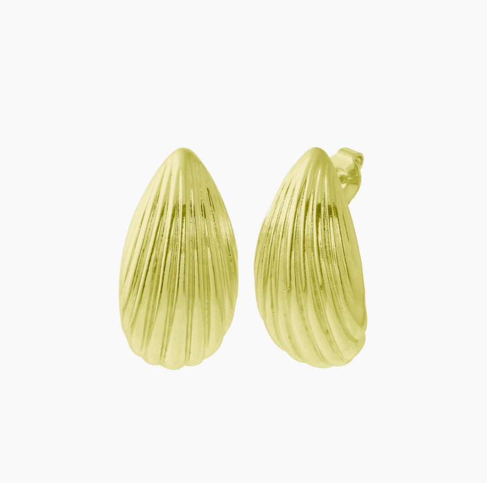 Fluted Drop Earrings