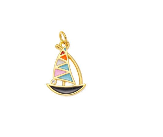 Enamel Sailboat
