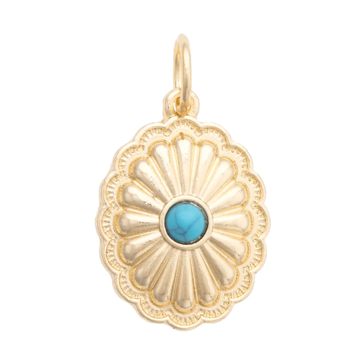 Gold Concho Charm