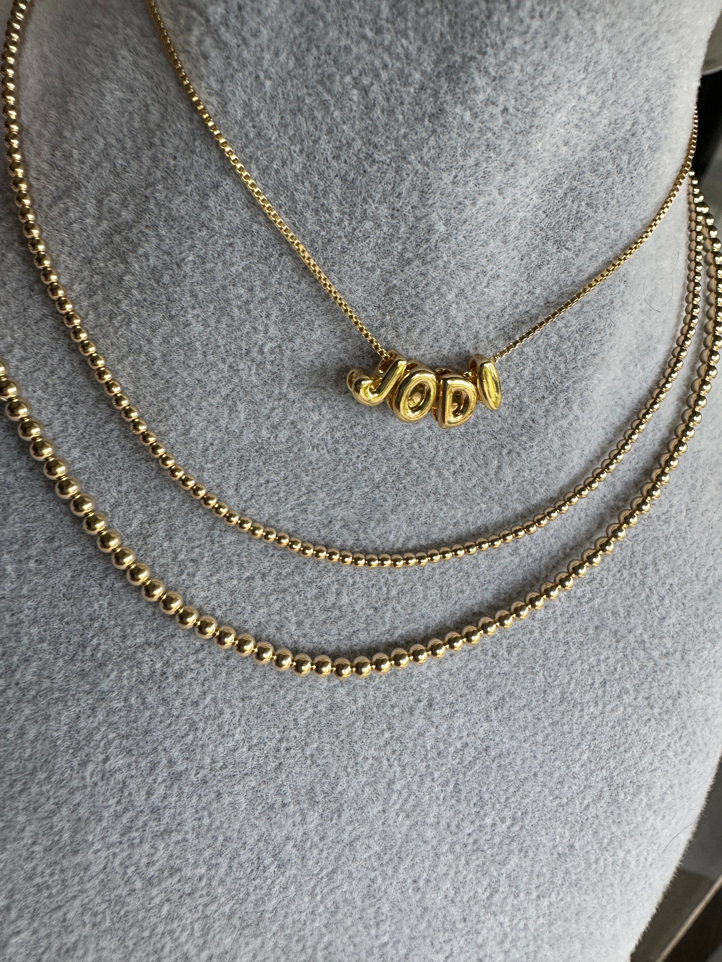 Gold Beaded Necklaces