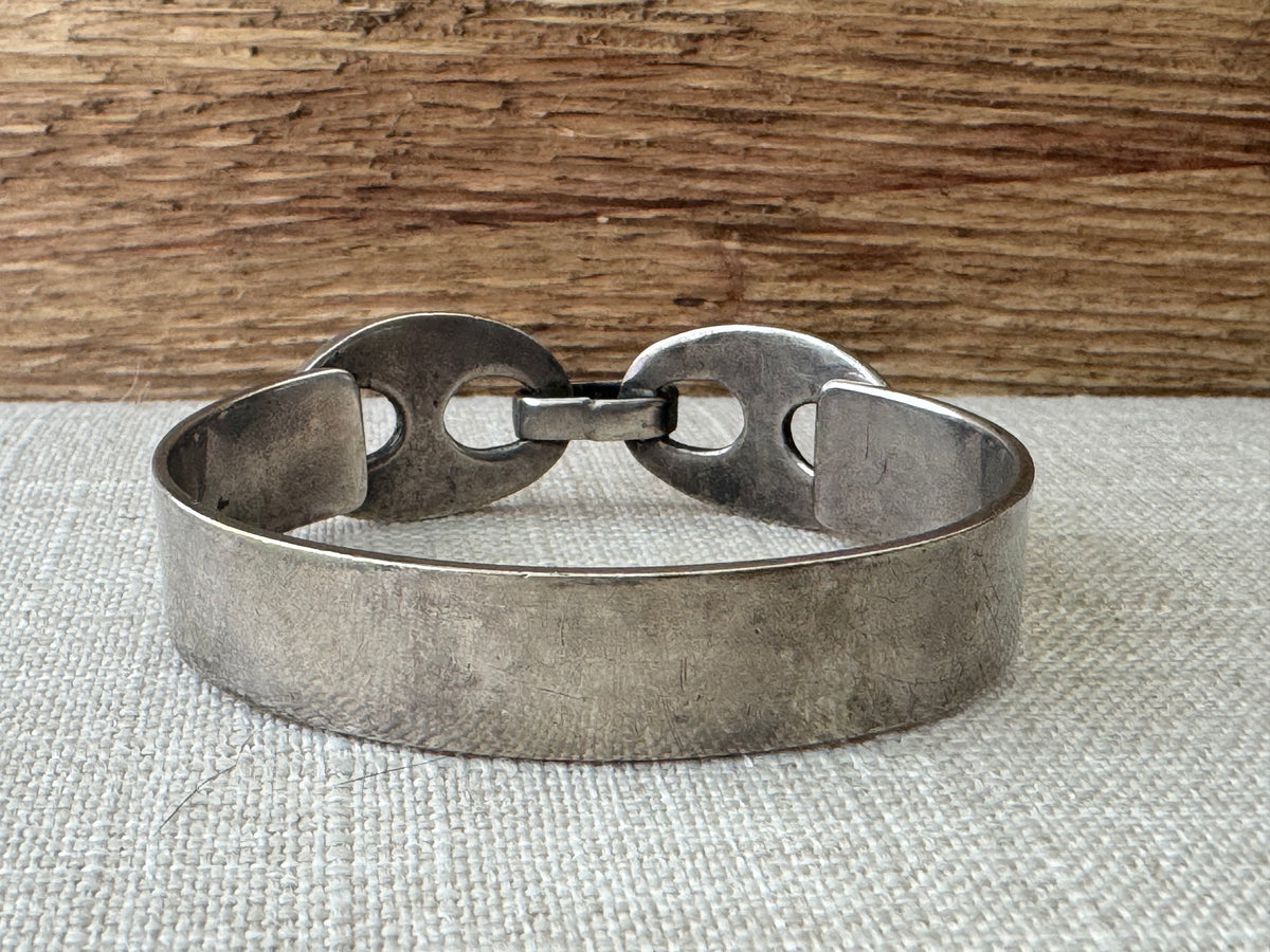 Vintage Sterling Silver Mariner Link Bracelet