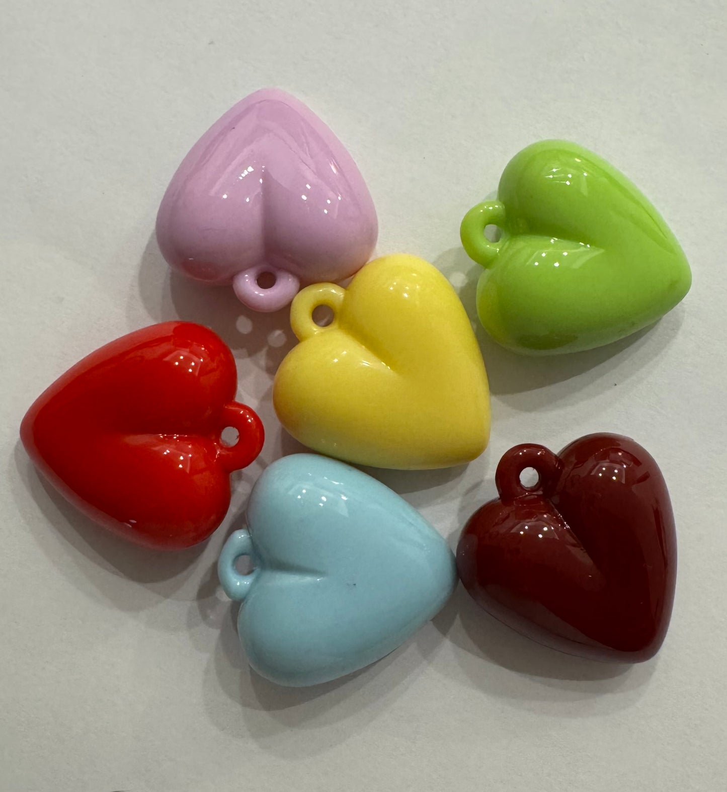 Puffy Acrylic Hearts