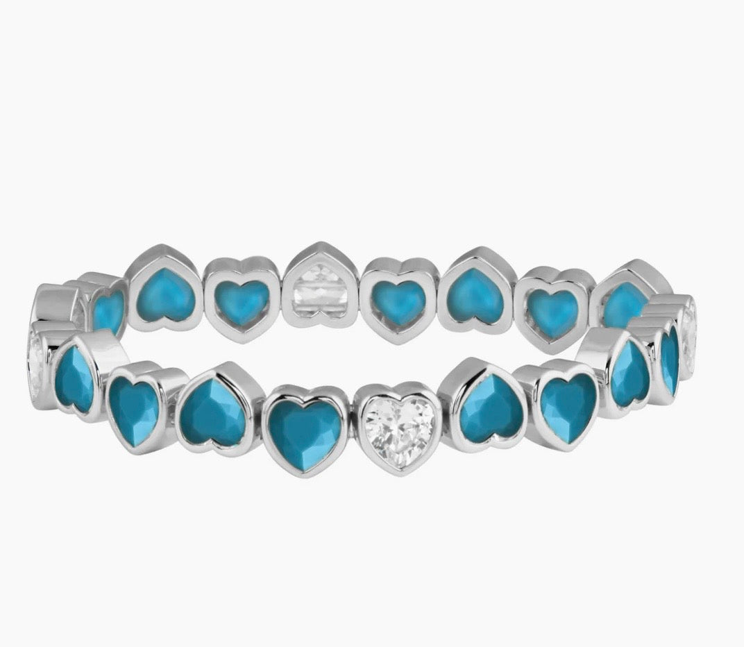 Large Heart Stretch Bracelets