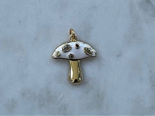 Large Enamel Mushroom