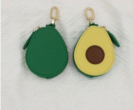 Leather Avocado Bag Charm