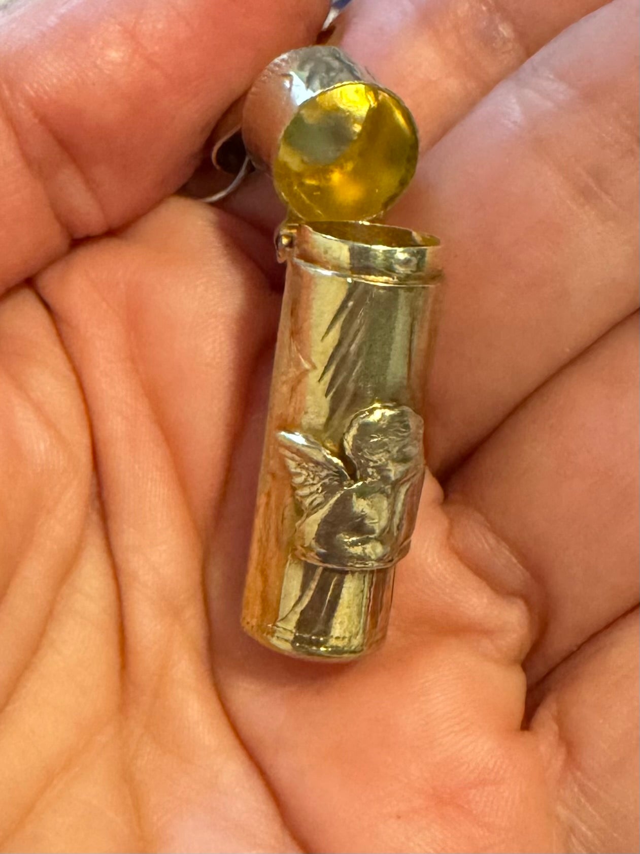 Vintage Cherub Locket