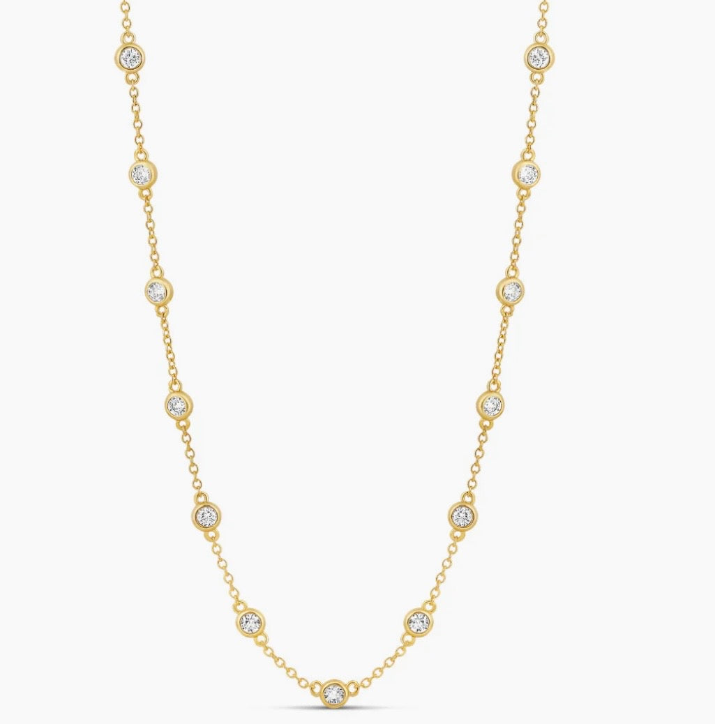 Gold Diamonds By The Yard Necklace