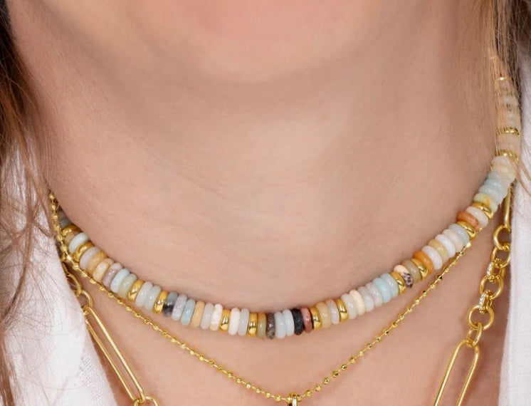 Rondelle Gemstone Necklace