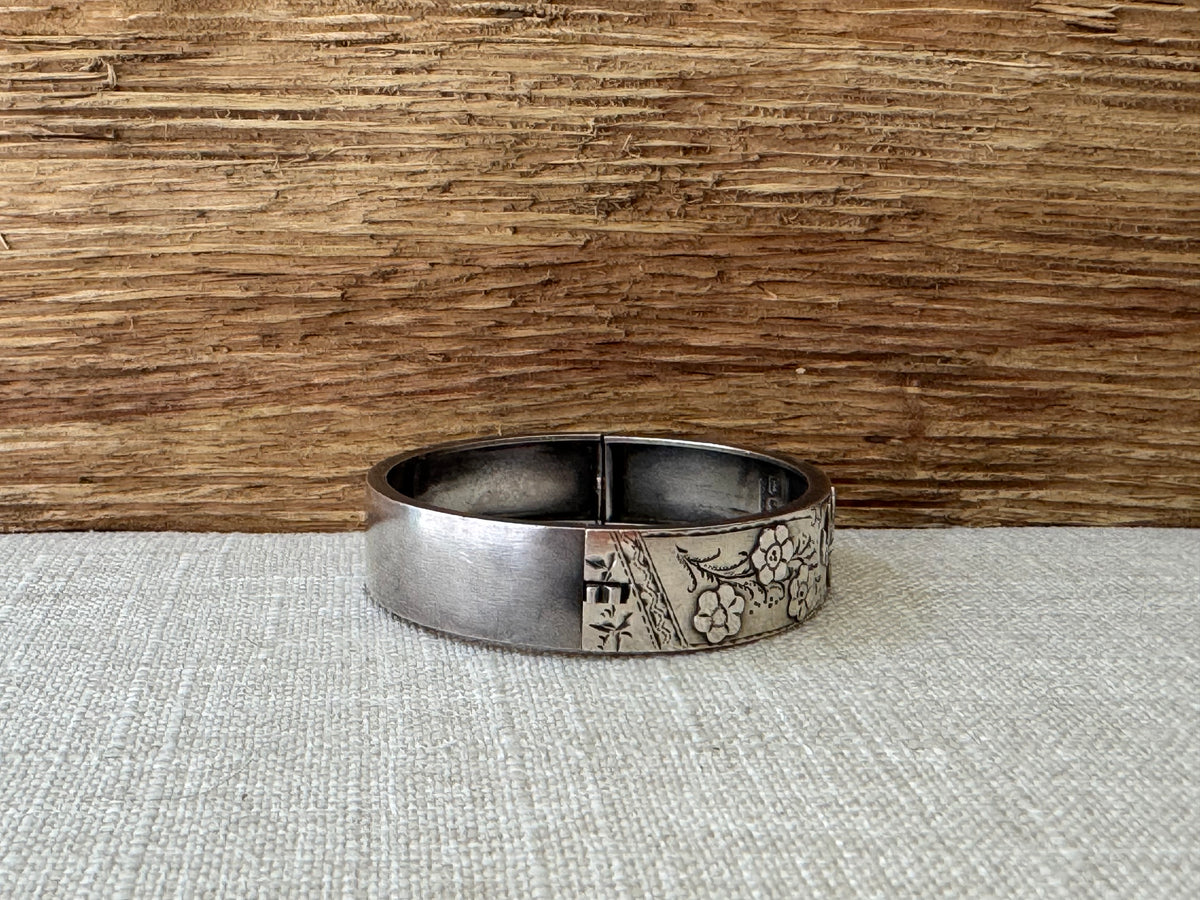 Vintage Sterling Silver 1890’s Horseshoe Bangle Bracelet