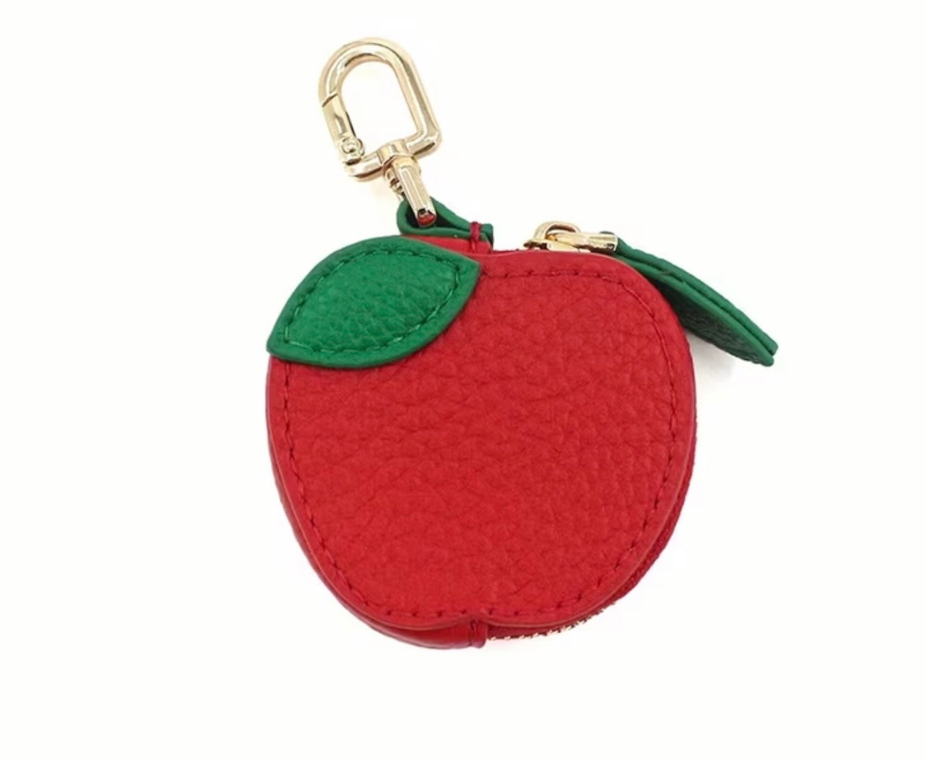 Leather Apple Bag Charm