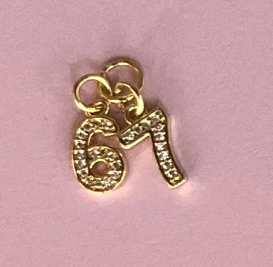6 7 sparkle charm