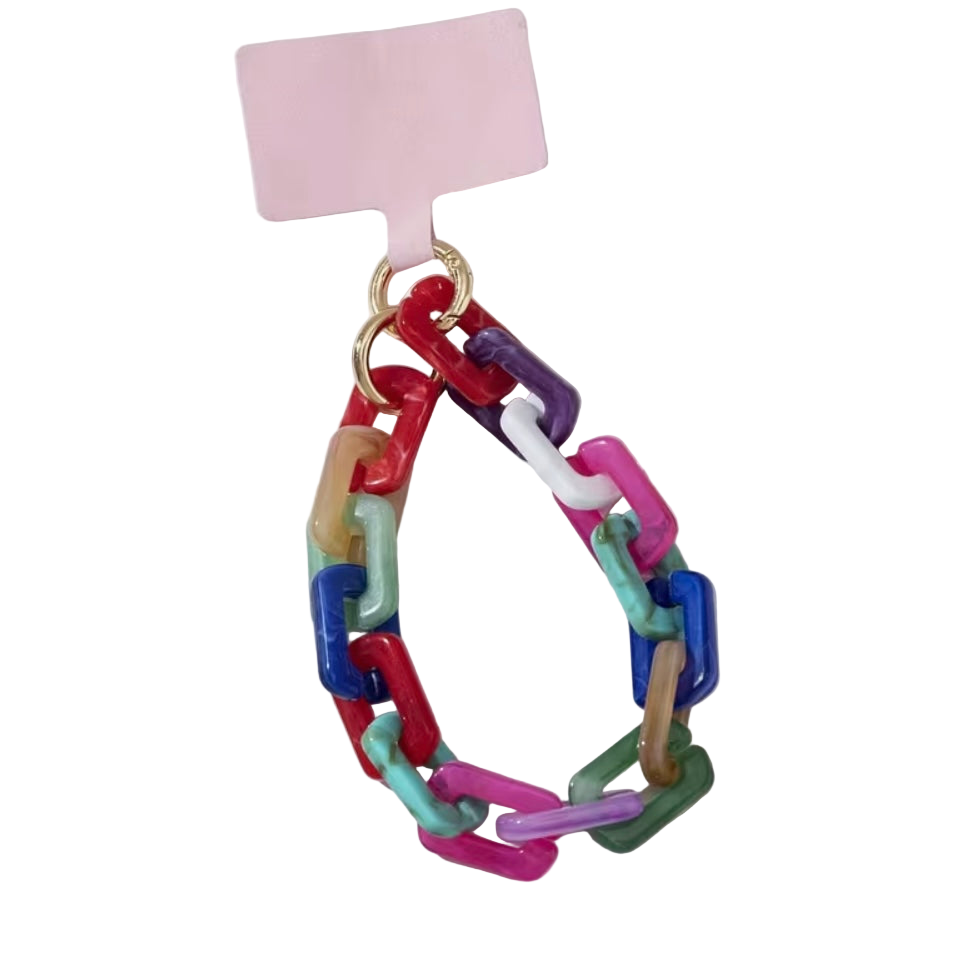 iPhone Rainbow Chunky Link Acrylic Chain