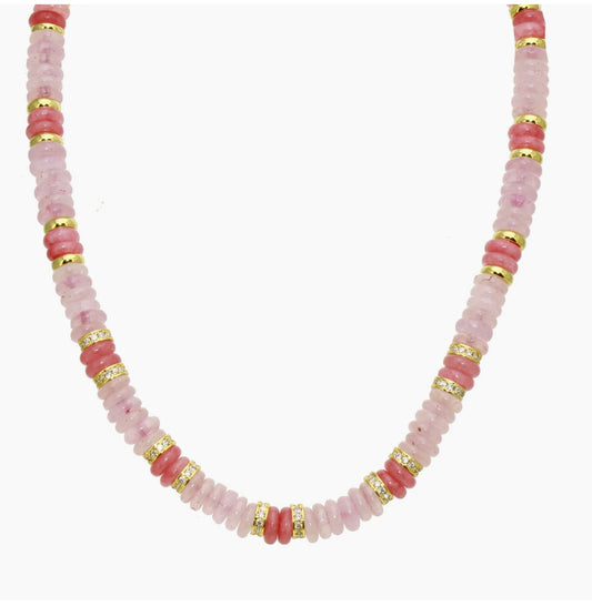 Rondelle Gemstone Necklace
