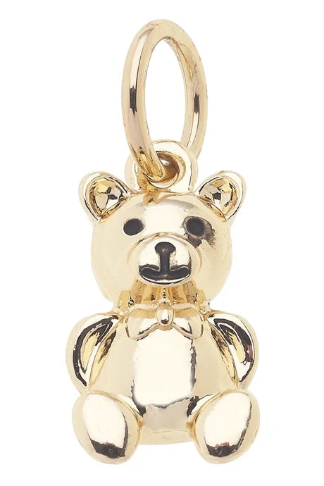 Gold Teddy Bear Charm