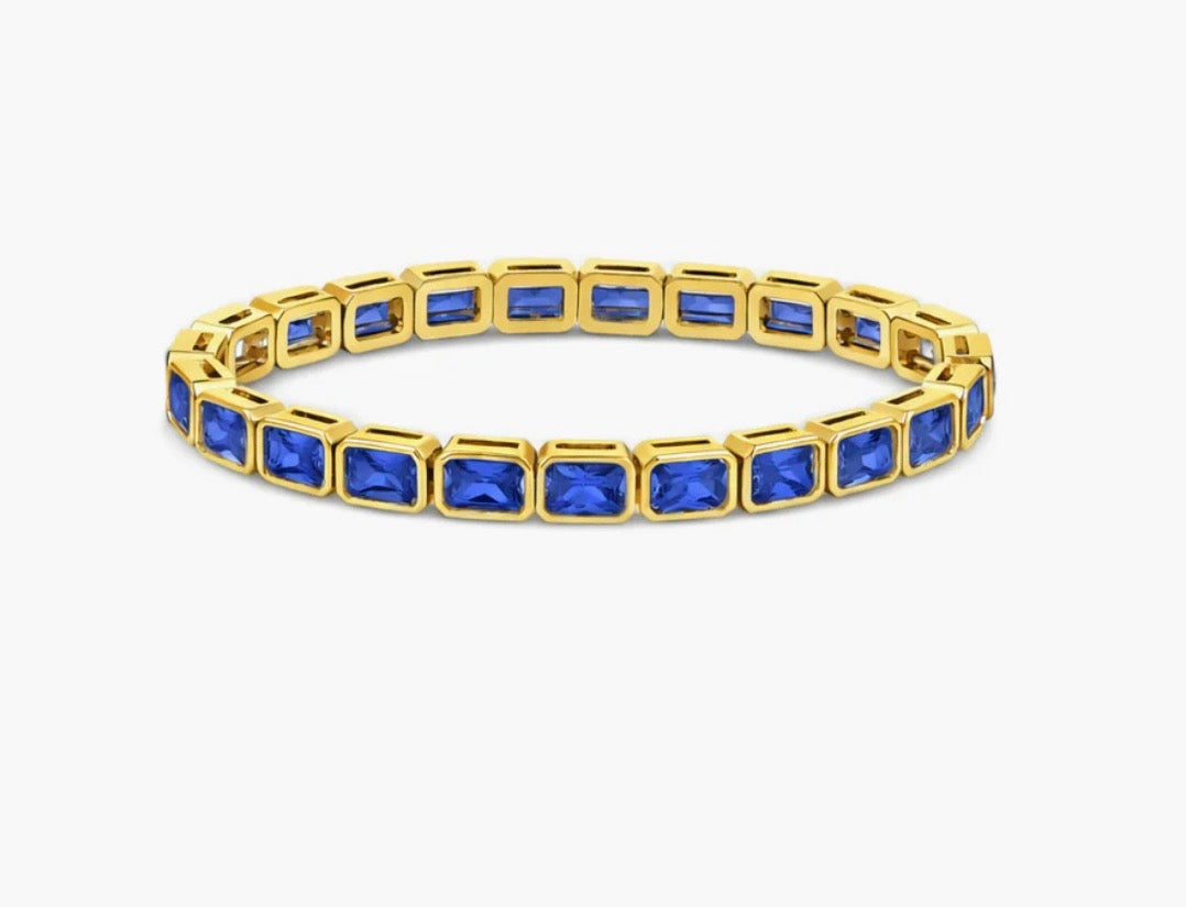Sapphire Blue Stretch Sallie Bracelet