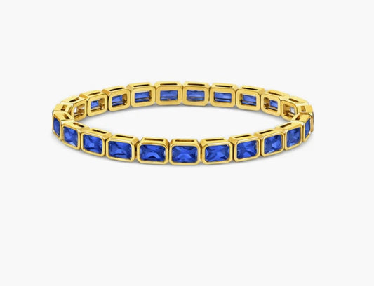 Sapphire Blue Stretch Sallie Bracelet