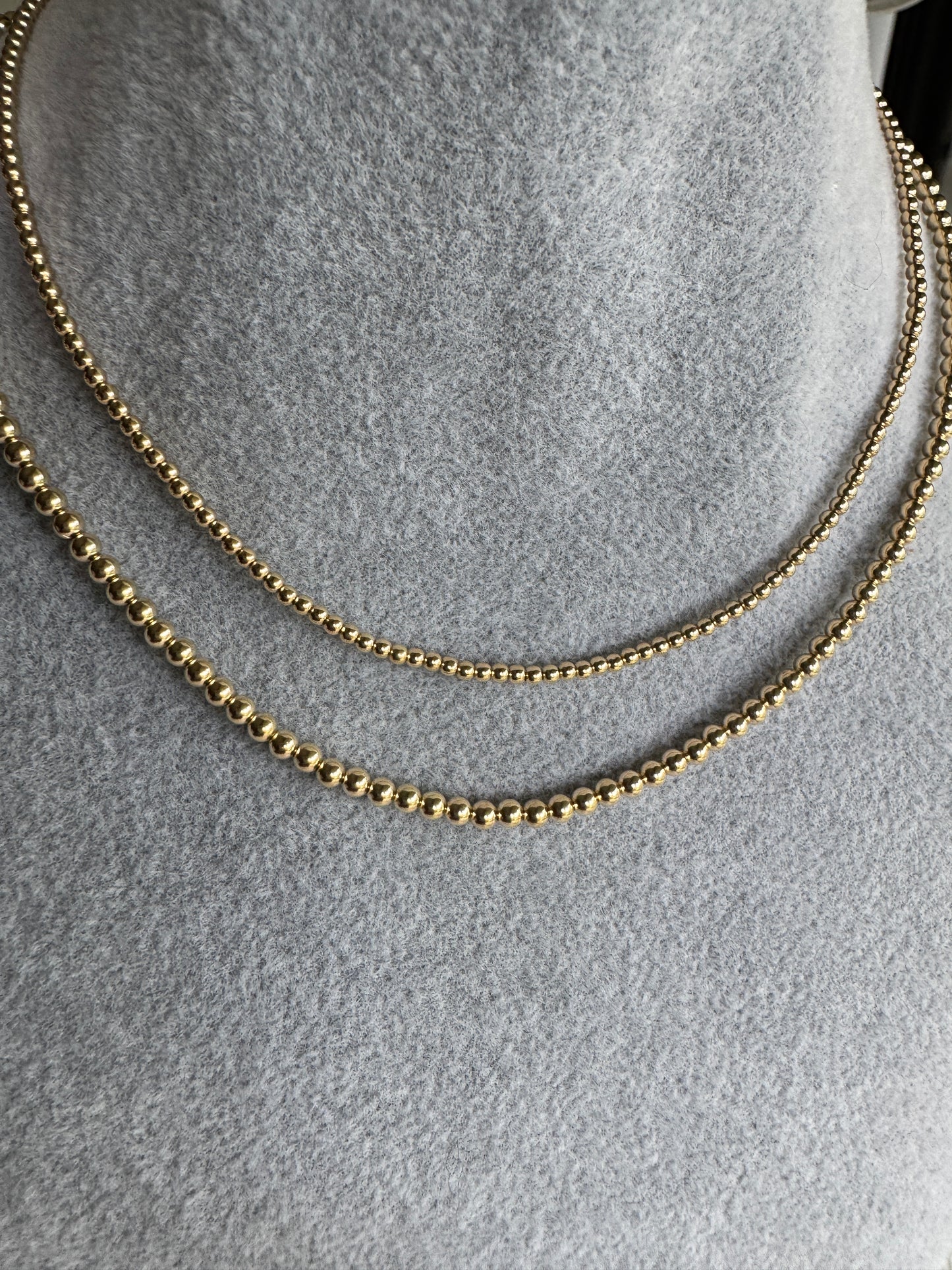 Gold Beaded Necklaces