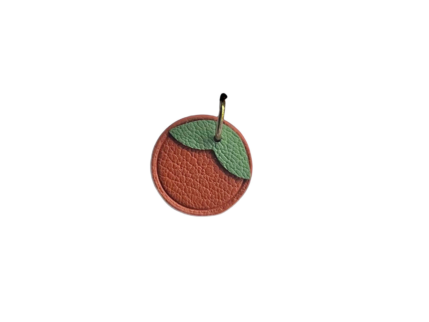 Leather Orange Charm