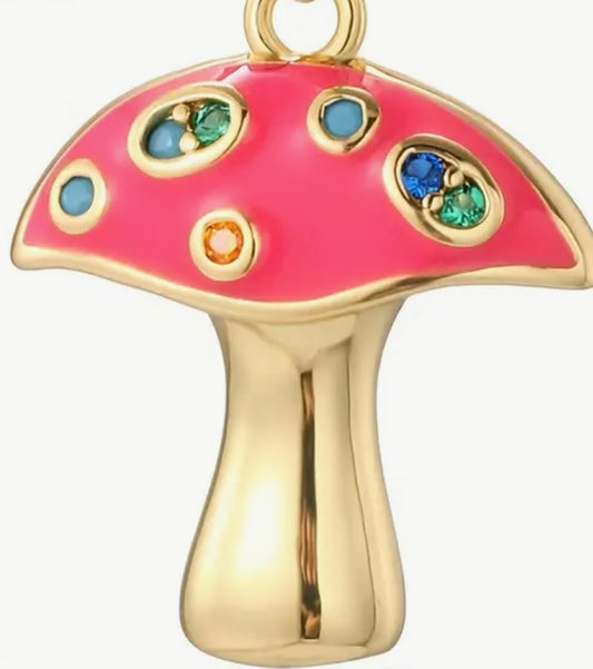 Petite Enamel Mushroom