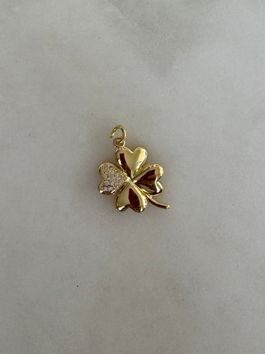 Mini CZ Clover Charm